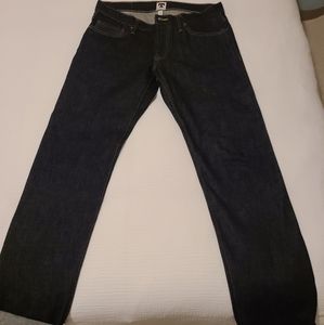 Men's dark denim jeans